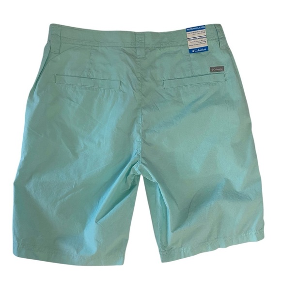 Columbia Men's Flat Front Shorts - Light Blue - Picture 2 of 10